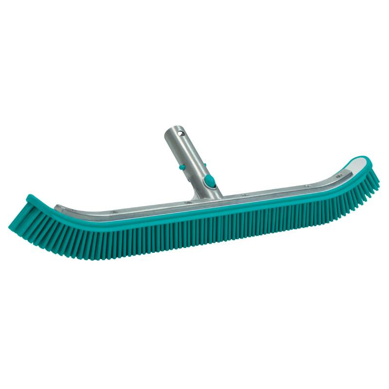 Tête de brosse paroi 45 cm bleu pour piscine adaptable sur manche standard  ou télescopique - Linxor